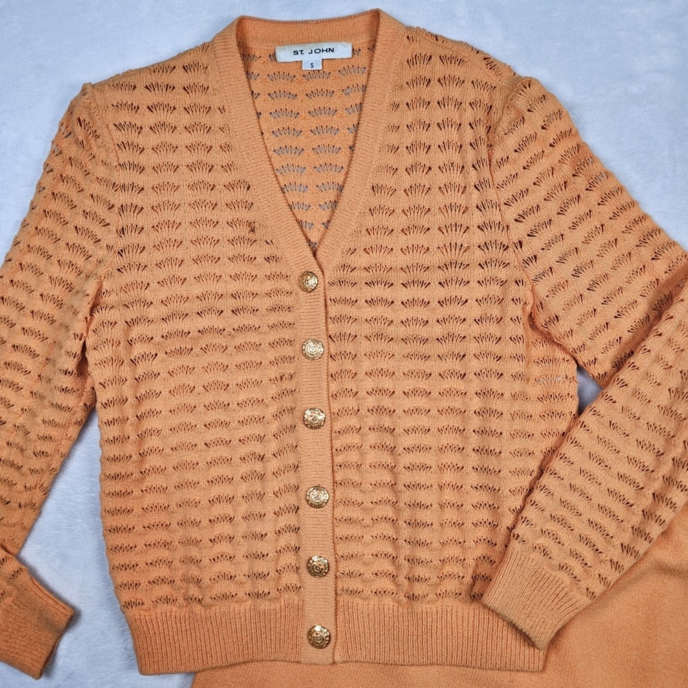 St John Collection Marie Gray Skirt Suit Jacket Marie Gray Women 8 S Knit Button - Picture 2 of 16